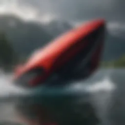 Innovative fin design showcasing hydrodynamics