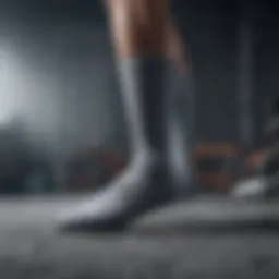 Grey Nike Socks Fabric Composition