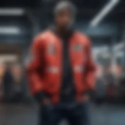 Hip hop outfit with luxurious urban vibes