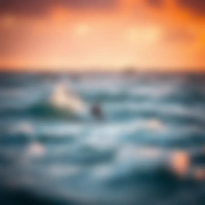 Serene ocean conditions ideal for foil surfing