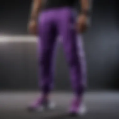 Innovative Design Purple Joggers