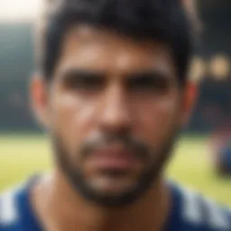 Intense Gaze of Diego Costa