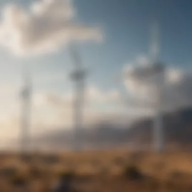 Harmony of Sustainable Power Wind turbines harnessing the energy of the air