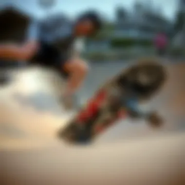 Kryptonics Skateboard in Action: Tricks and Performance Kryptonics skateboard performing tricks in a skate park environment