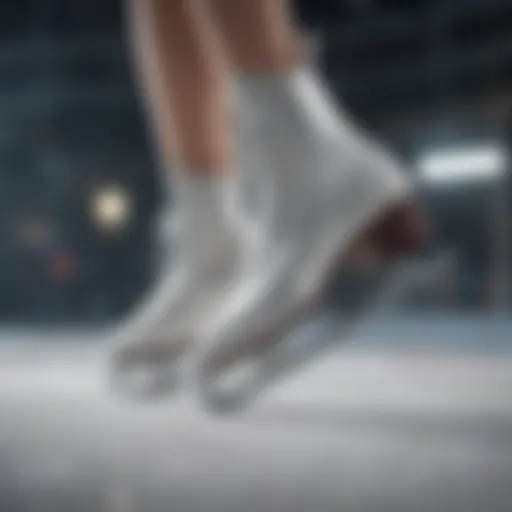 Elegant figure skates showcasing intricate designs