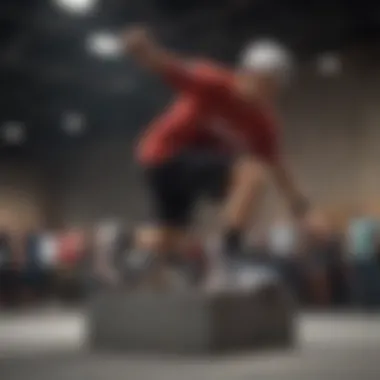 A group of athletes showcasing their Lakai gear during a competition