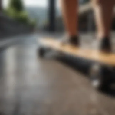 Sleek Minimalist Design Longboard Deck Longboard deck with a sleek minimalist design
