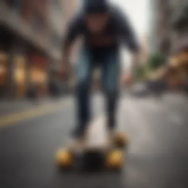 Longboard in an urban environment