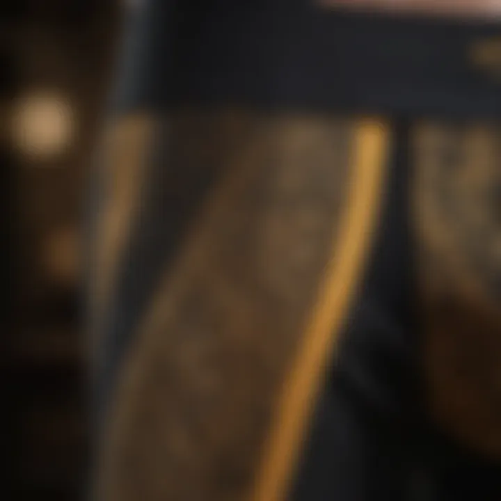 Luxurious Black and Gold Ethika Boxer Fabric Close-Up