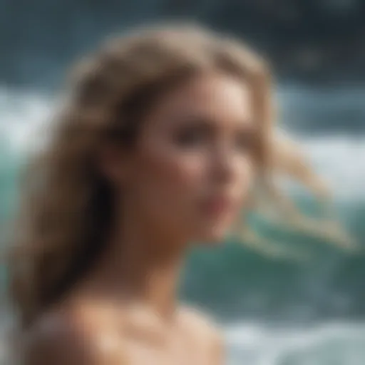Luxurious Ocean-inspired Hairstyle