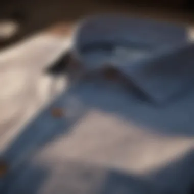 Luxurious button-down shirt showcasing quality craftsmanship