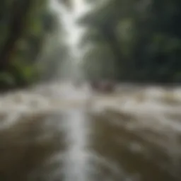 Majestic Amazon River flowing through lush rainforest