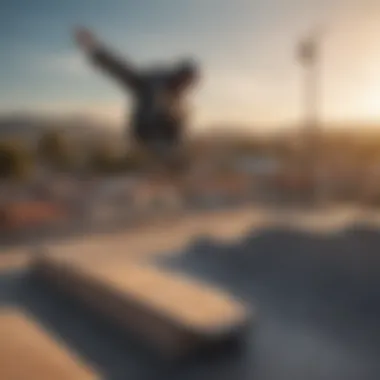 Skateboarder mastering a smooth aerial trick