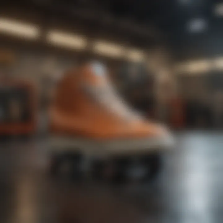 Materials used in the construction of padded skate shoes