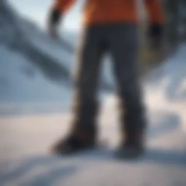 Trendy skinny snowboard pants within the snowboarding community