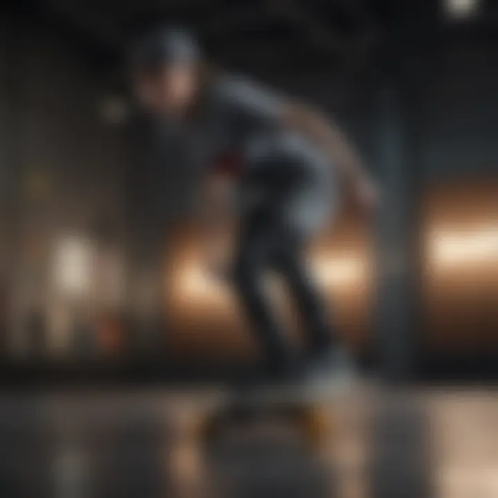 A vibrant display of clearance skate apparel showcasing various styles and materials