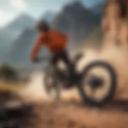 Dynamic outdoor scene showcasing extreme sports enthusiasts in action.