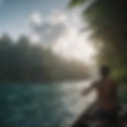 Scenic view of Mentawai Islands from a boat