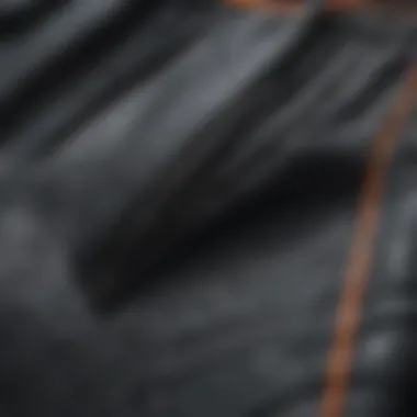 Detailed Stitching and Design of Neoprene Lined Board Shorts Close-up of the advanced stitching and design of neoprene lined board shorts