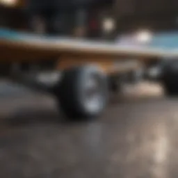 Skateboard deck with New Balance logo