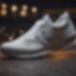 Innovative Design of New Balance White Mesh Sneakers
