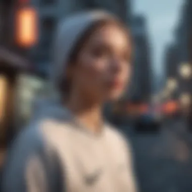 Street Style Statement Nike Basic Sweatshirt street style fashion inspiration