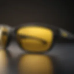 Sleek Oakley Sunglasses in Black and Yellow