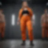 Orange Cargo Pants Plus Size on Runway