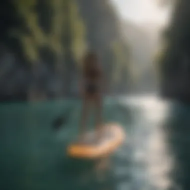 Expert Techniques for an Enhanced Paddle Boarding Experience An expert demonstrating paddle board techniques