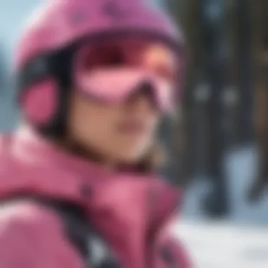 Pink and White Snowboarding Gear