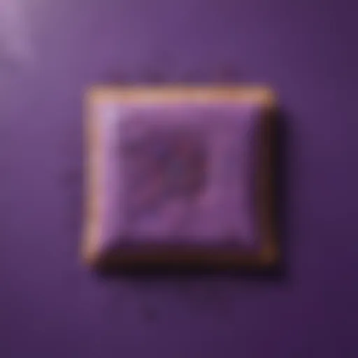 Abstract purple pop tart art