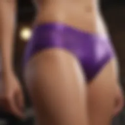 Vibrant purple underwear with a sleek design