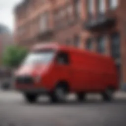 Elegant Red Van