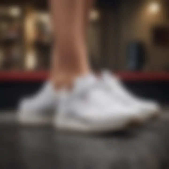 Celebrities Rocking Reebok White Platform Sneakers