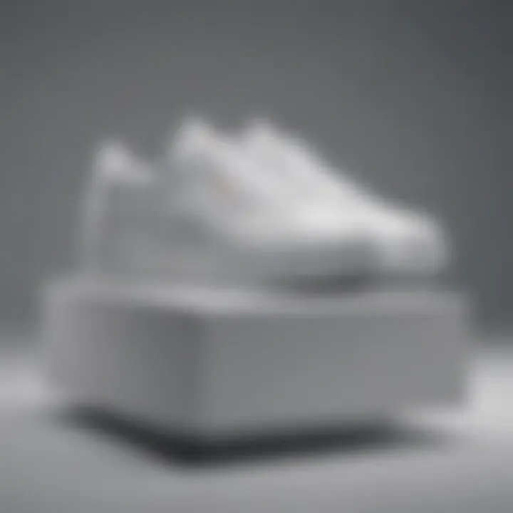 Minimalist Reebok White Platform Sneakers Design