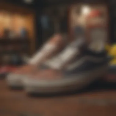 Vintage store with retro vans options