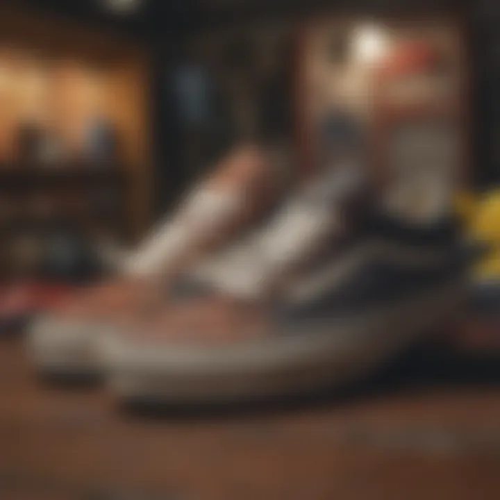 Vintage store with retro vans options