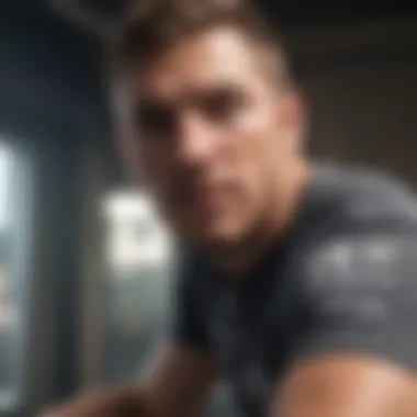 An athlete wearing Rewind Brand Shirt while engaging in an extreme sport