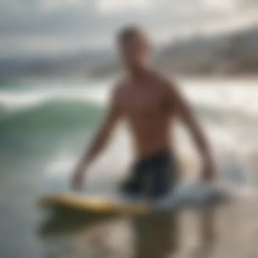 Surfer at Rincon Beach