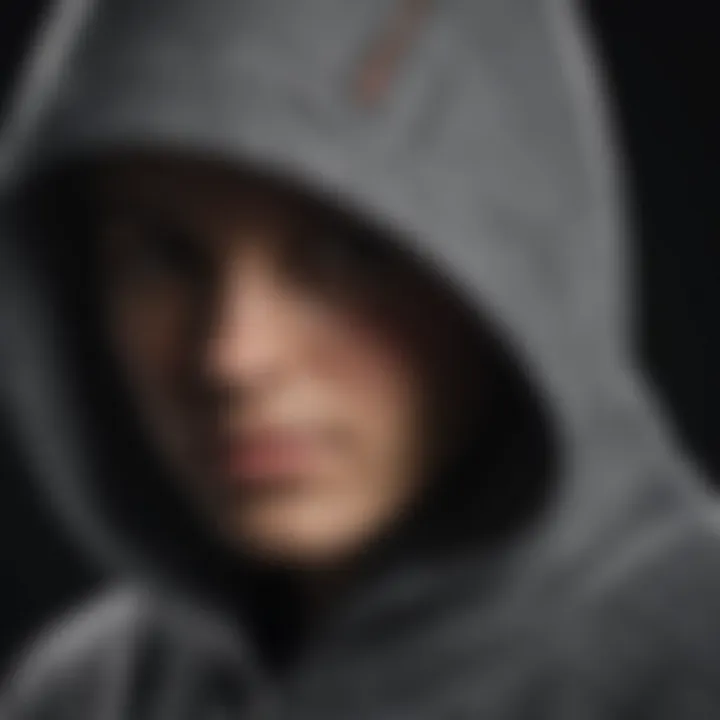 Close-up of the fabric texture of Rip Curl Hooded gear