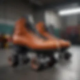 Innovative Roller Skate Shoes with Pop-Out Feature Front View