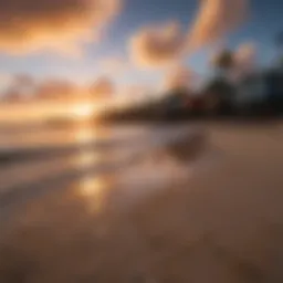 Sunset over Shacks Beach Puerto Rico