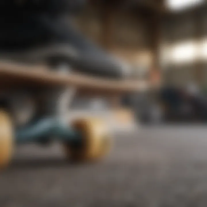 Skateboard Trucks and Bearings Close-Up