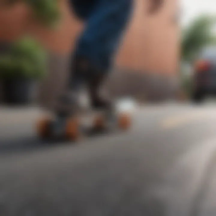 Skateboard wheels and trucks alignment for different skate widths