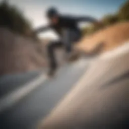 Skateboarder executing a stylish frontside air maneuver on a quarter pipe