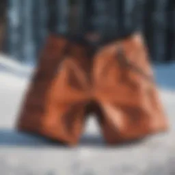 Protective snowboard crash shorts with innovative impact absorption technology