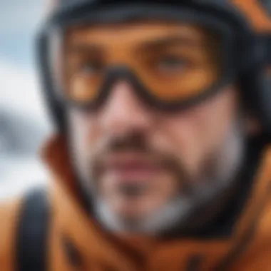 Cutting-Edge Fabric Technology Close-up of innovative waterproof and breathable fabric used in snowboarding attire