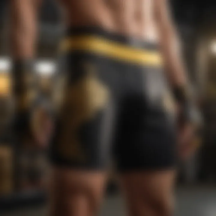 Sophisticated Black and Gold Ethika Boxer Design