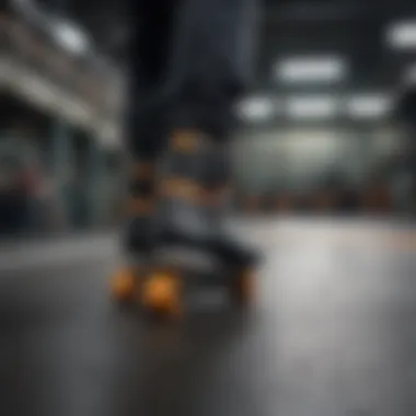 Stability Boost for Extreme Sports Enhanced stability in extreme sports with wide toe skate shoes