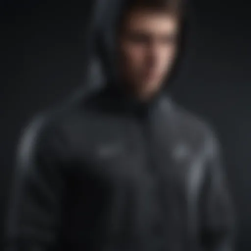 Sleek Nike Zip-Up Hoodie in Stealth Black